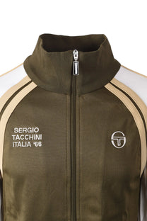 SERGIO TACCHINI GHIBLI DAVIS TRACK TOP DARK OLIVE/GARDENIA/MOJAVE DES Sergio Tacchini