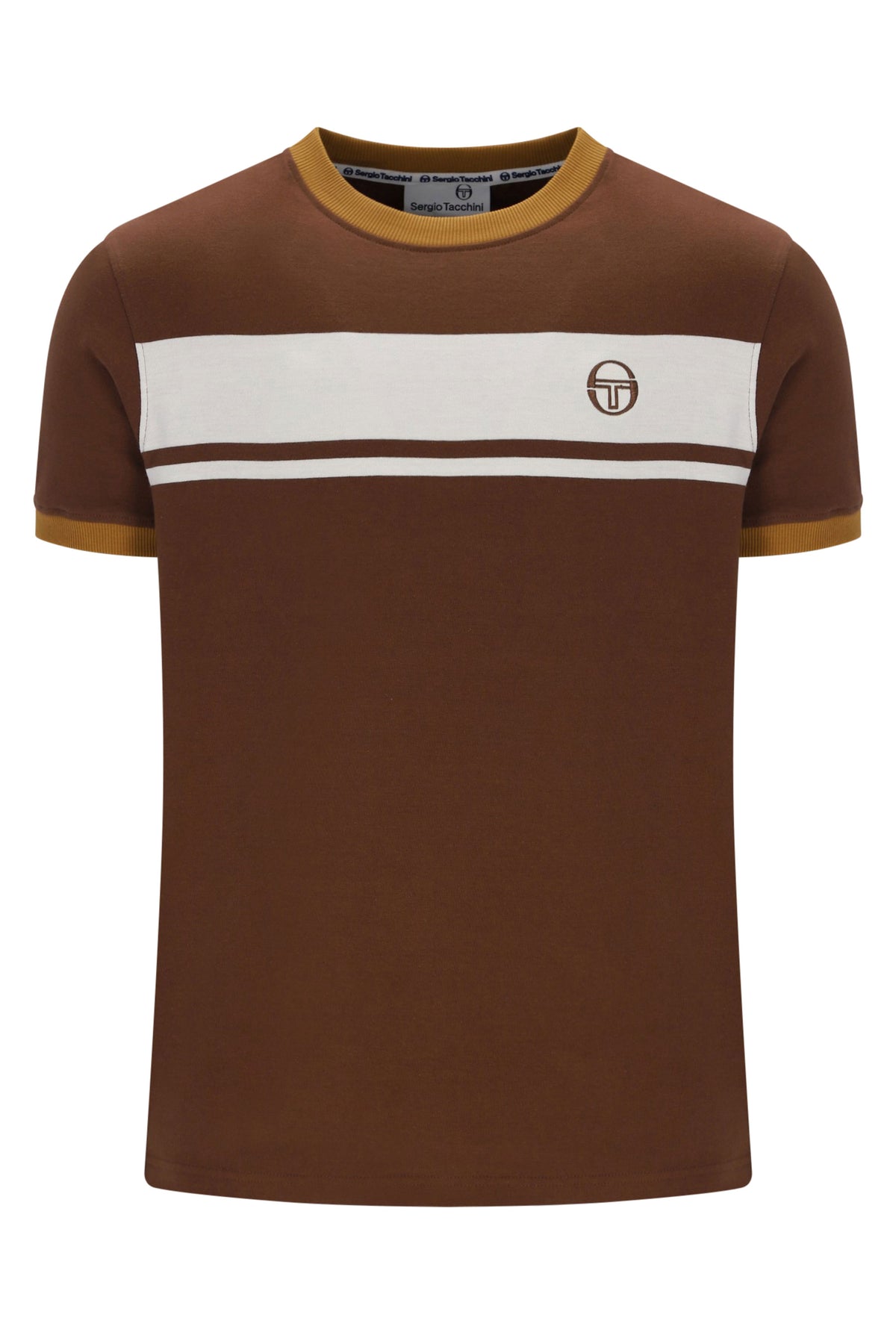 SERGIO TACCHINI MASTER T-SHIRT POTTING SOIL/GARDENIA/GOLDEN BROWN