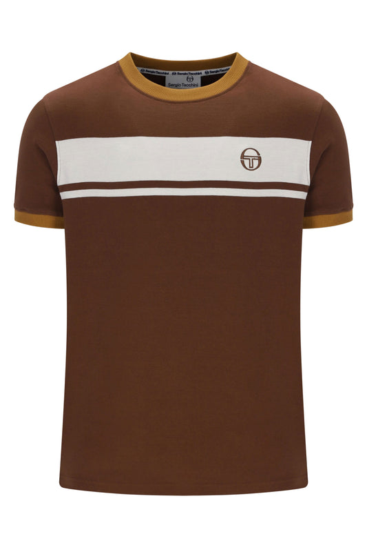 SERGIO TACCHINI MASTER T-SHIRT POTTING SOIL/GARDENIA/GOLDEN BROWN