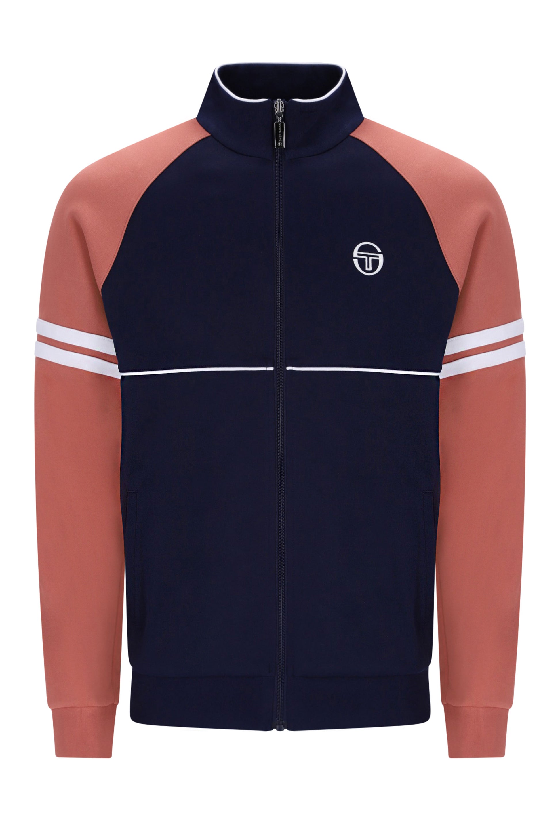 SERGIO TACCHINI ORION TRACK JACKET MARITIME BLUE/LIGHT MAHOGANY Sergio Tacchini Michael Stewart Menswear  Tracksuit