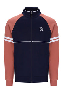 SERGIO TACCHINI ORION TRACK JACKET MARITIME BLUE/LIGHT MAHOGANY Sergio Tacchini Michael Stewart Menswear  Tracksuit