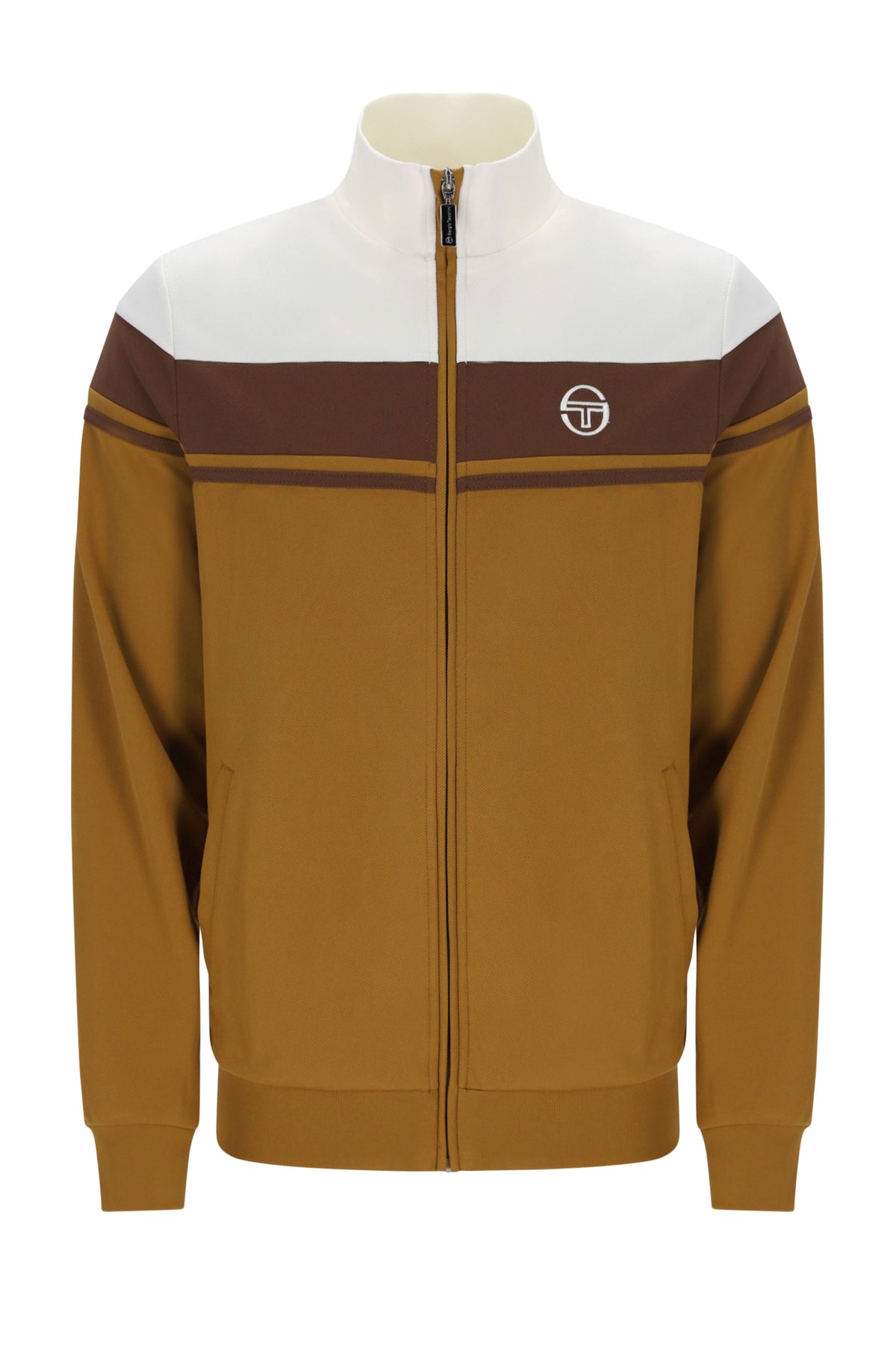 SERGIO TACCHINI DAMARINDO TRACK TOP GARDENIA/POTTING SOIL/GOLDEN BROWN