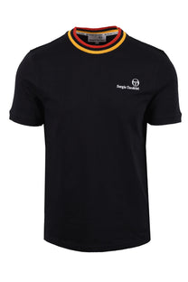 SERGIO TACCHINI RAINER FC T-SHIRT BLACK/OLD GOLD/ADRENALINE RUSH Sergio Tacchini