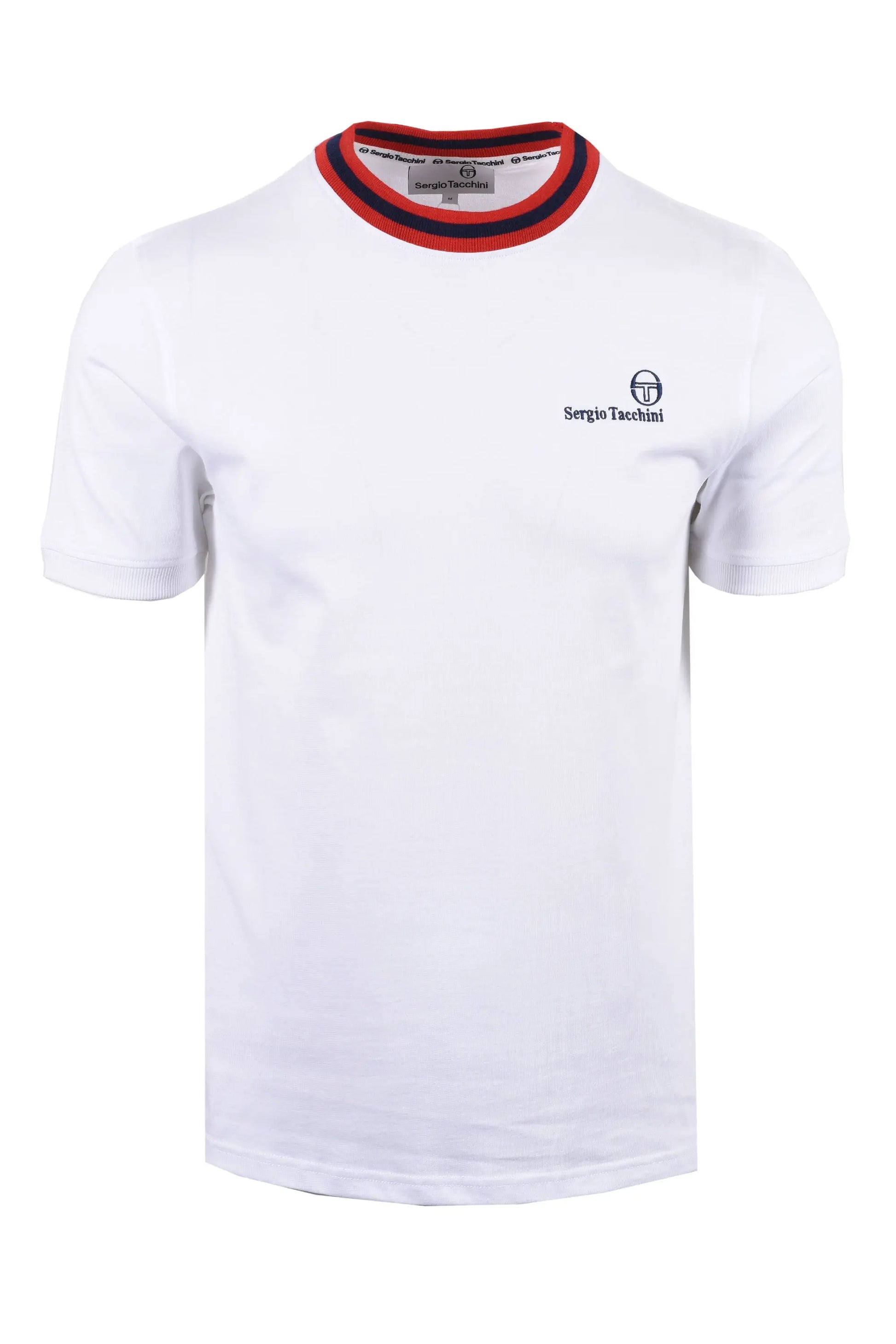 SERGIO TACCHINI RAINER FC T-SHIRT WHITE/MARITIME BLUE/ADRENELINE RED Sergio Tacchini