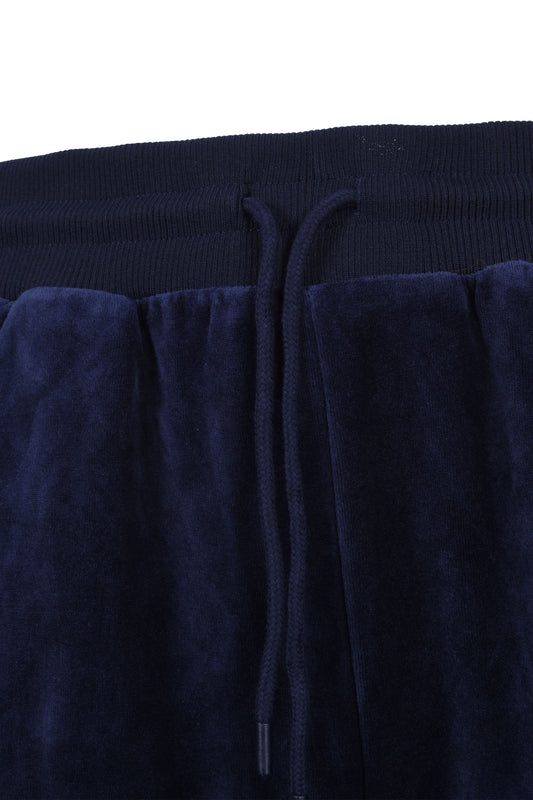 Sergio Tacchini Court Velour Track Pants Maritime Blue/Gardenia