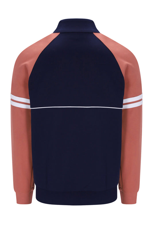 SERGIO TACCHINI ORION TRACK JACKET MARITIME BLUE/LIGHT MAHOGANY Sergio Tacchini Michael Stewart Menswear  Tracksuit