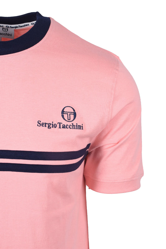 Sergio Tacchini New Supermac T-Shirt Quartz Pink/Maritime Blue