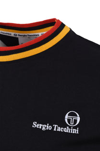 SERGIO TACCHINI RAINER FC T-SHIRT BLACK/OLD GOLD/ADRENALINE RUSH Sergio Tacchini