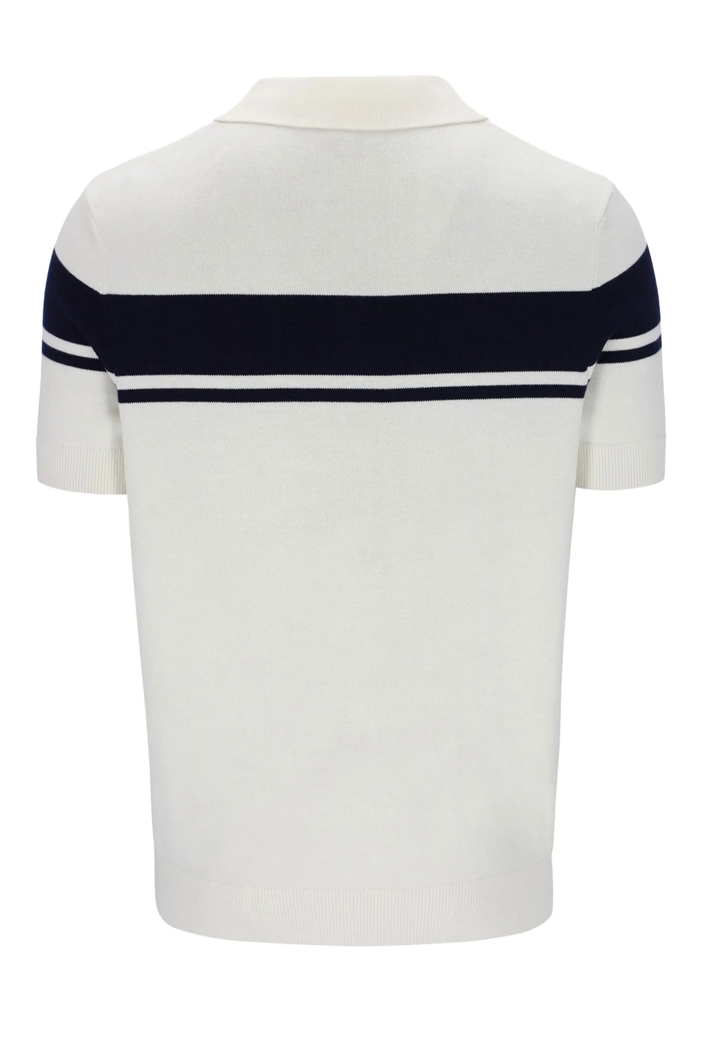 SERGIO TACCHINI 60th ANNIVERSARY YOUNGLINE KNITTED POLO GARDENIA/MARITIME BLUE Sergio Tacchini