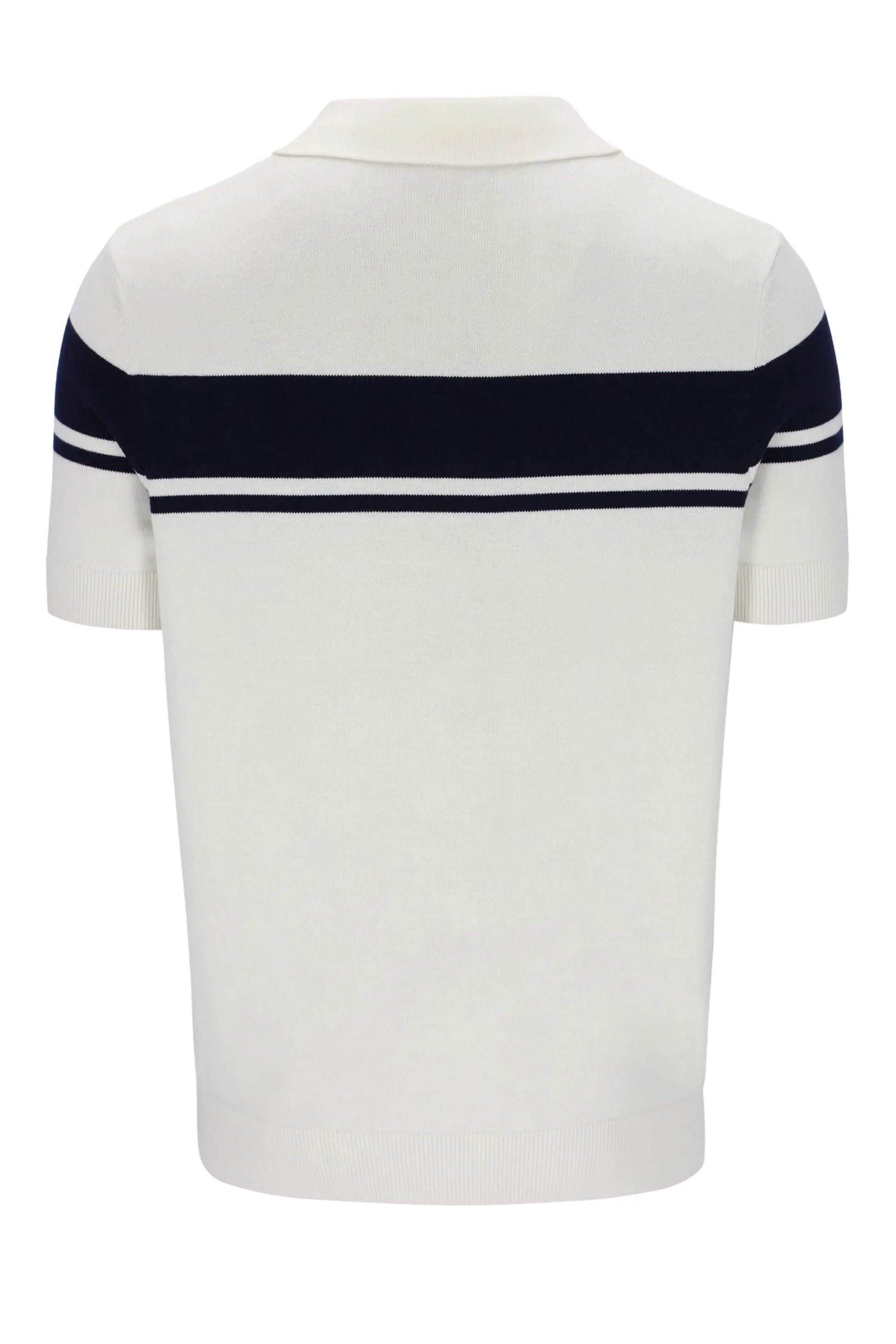 SERGIO TACCHINI 60th ANNIVERSARY YOUNGLINE KNITTED POLO GARDENIA/MARITIME BLUE Sergio Tacchini