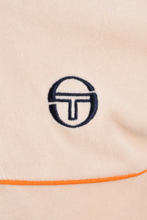 SERGIO TACCHINI CARDONA VELOUR ZIP POLO SANDSHELL/ORANGE PEPPER Sergio Tacchini