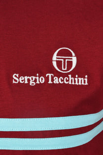 Sergio Tacchini New Supermac T-Shirt Rhubarb/Gardenia/Aruba Blue Sergio Tacchini