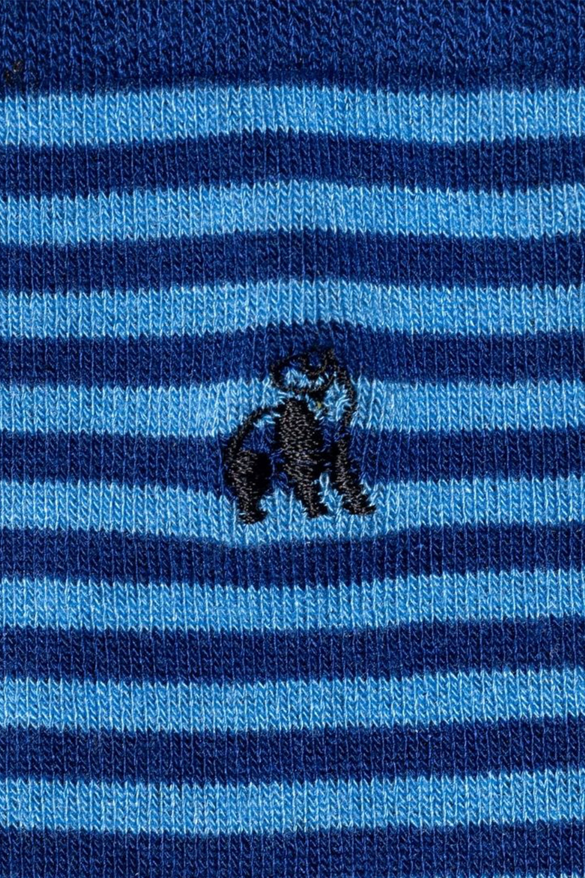 SWOLE PANDA BAMBOO SOCKS SKY BLUE STRIPE Swole Panda Michael Stewart Menswear  Socks