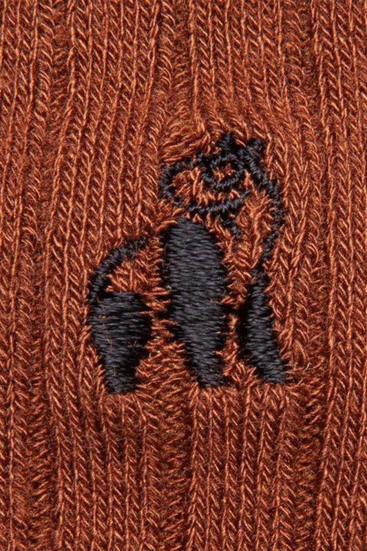 SWOLE PANDA SOCK CHESTNUT BROWN