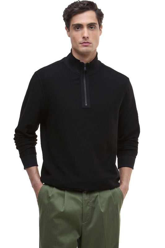 BARBOUR INTERNATIONAL SAMUEL FUNNEL NECK BLACK