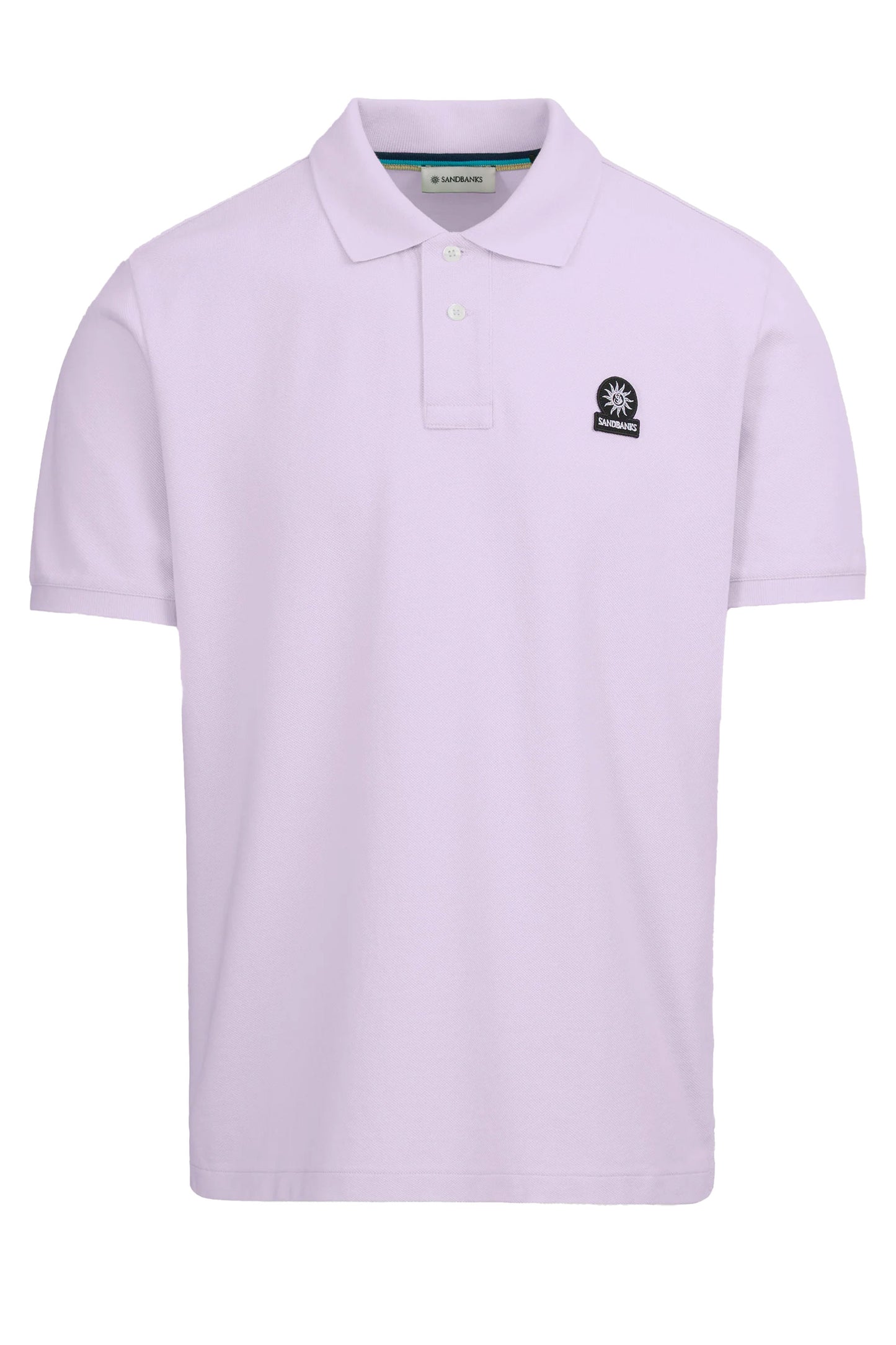 Sandbanks Badge Logo Polo Lilac