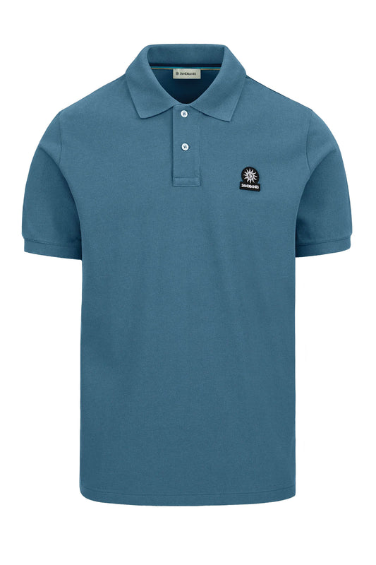Sandbanks Badge Logo Polo Shirt Teal
