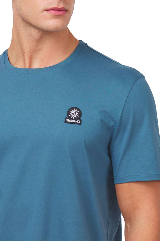Sandbanks Badge Logo T-Shirt Teal