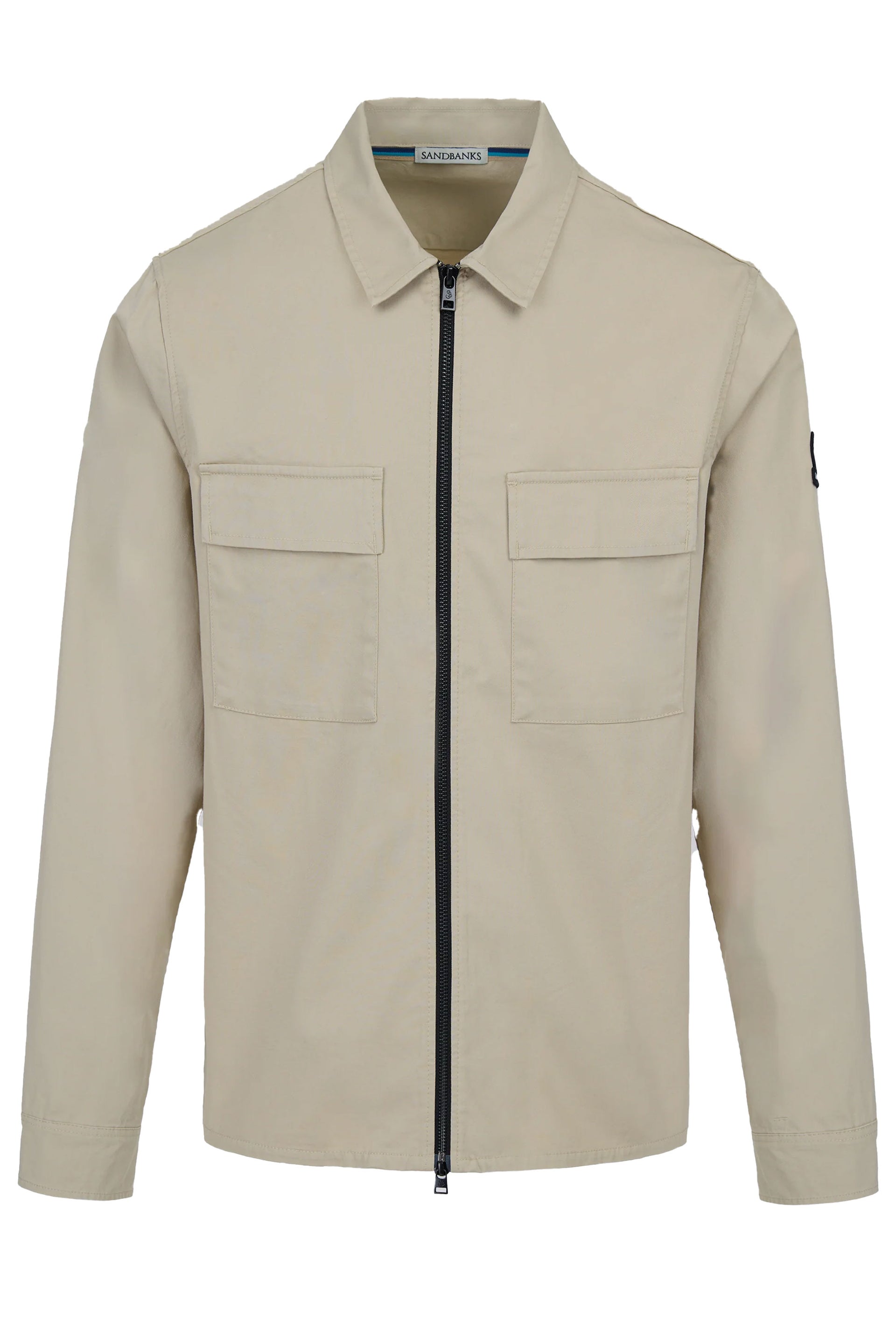 Sandbanks Gabardine Overshirt Stone – Michael Stewart