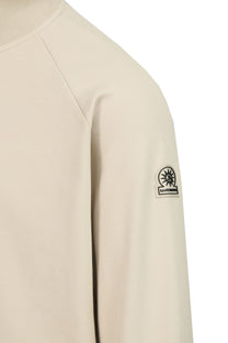 Sandbanks Interlock Quarter Zip Stone Sandbanks