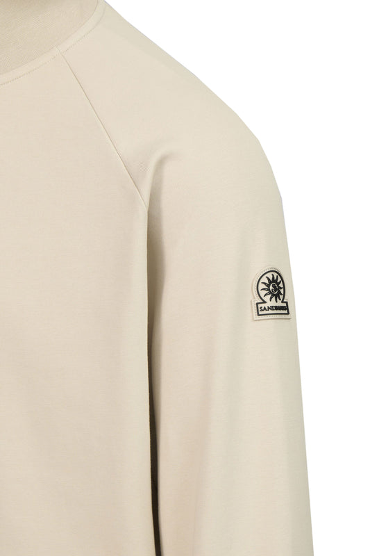 Sandbanks Interlock Quarter Zip Stone