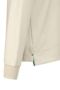 Sandbanks Interlock Quarter Zip Stone Sandbanks