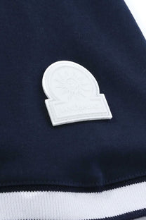 Sandbanks Silicone Zip Polo Navy Sandbanks