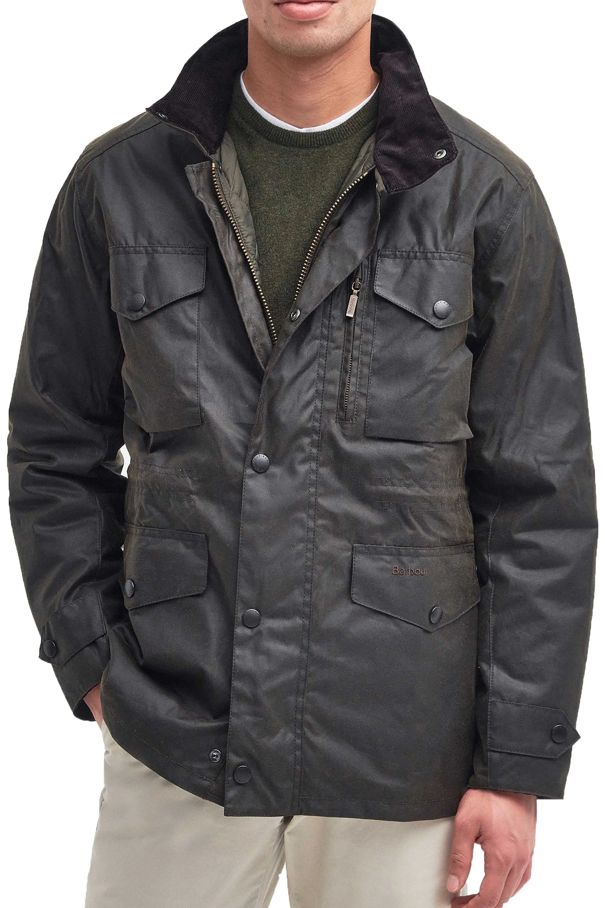 Barbour Sapper Wax Jacket Olive MWX0020OL71 – Michael Stewart