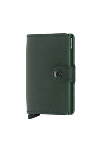 Green SECRID wallet with brand logo on a white background