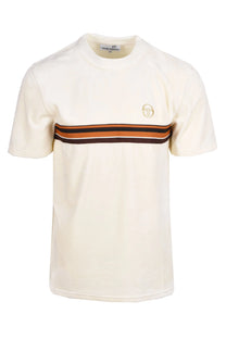 Sergio Tacchini Ayme Velour T-Shirt Gardenia/Gold Sergio Tacchini