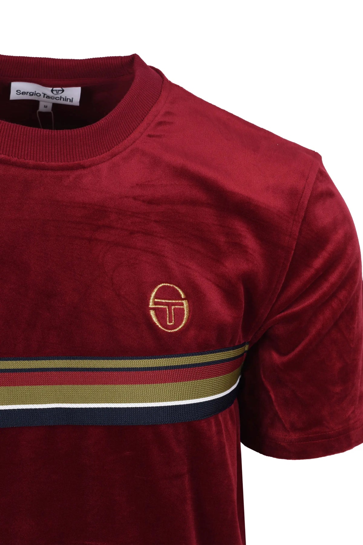 Sergio Tacchini Ayme Velour T-Shirt Rhubarb/Gold Sergio Tacchini