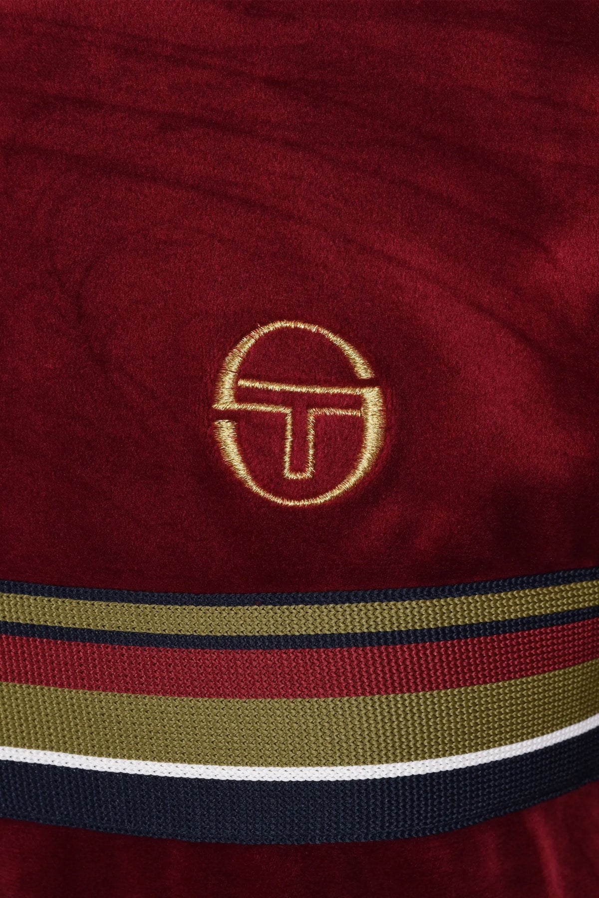 Sergio Tacchini Ayme Velour T-Shirt Rhubarb/Gold Sergio Tacchini