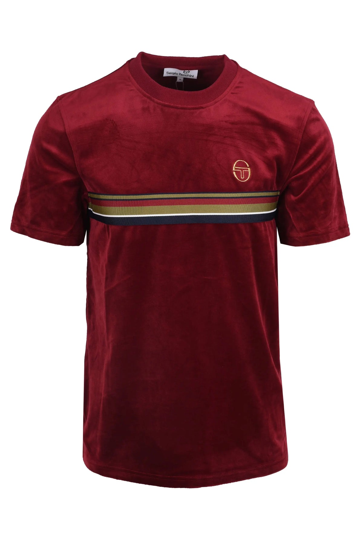 Sergio Tacchini Ayme Velour T-Shirt Rhubarb/Gold Sergio Tacchini