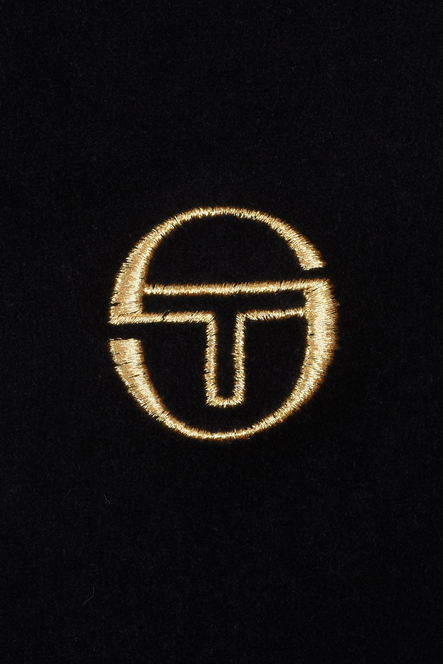 Haut de survêtement Sergio Tacchini Court en velours noir