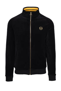 Sergio Tacchini Court Velour Track Top Black Sergio Tacchini