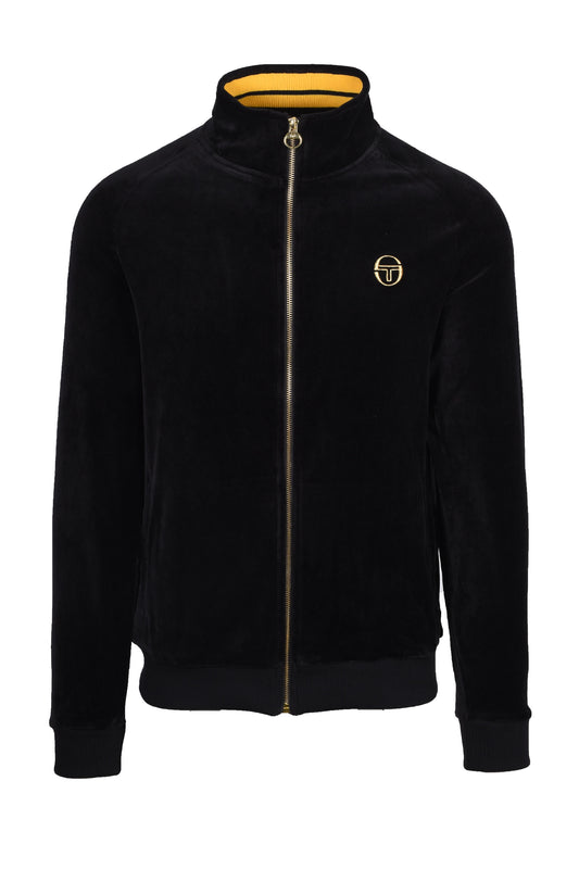 Sergio Tacchini Court Velour Track Top Black