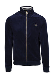 Sergio Tacchini Court Velour Track Top Maritime Blue/Gardenia Sergio Tacchini