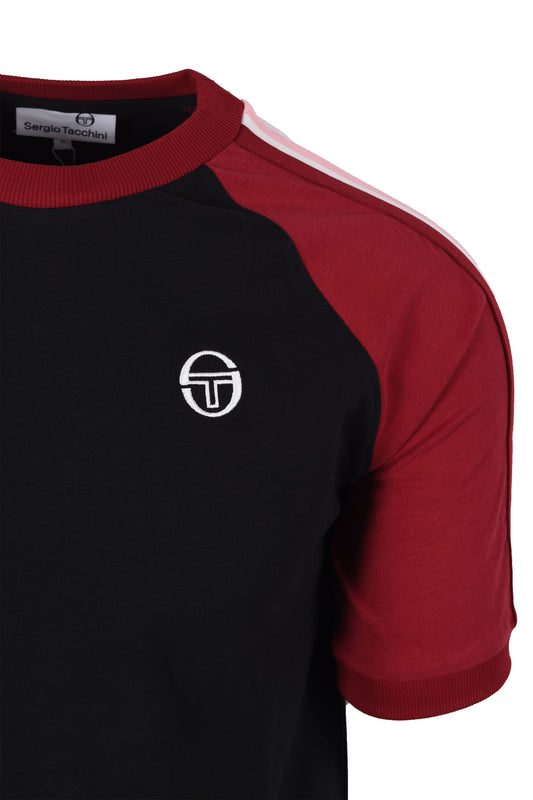 Sergio Tacchini Hadow Ringer T-Shirt Black/Gardenia