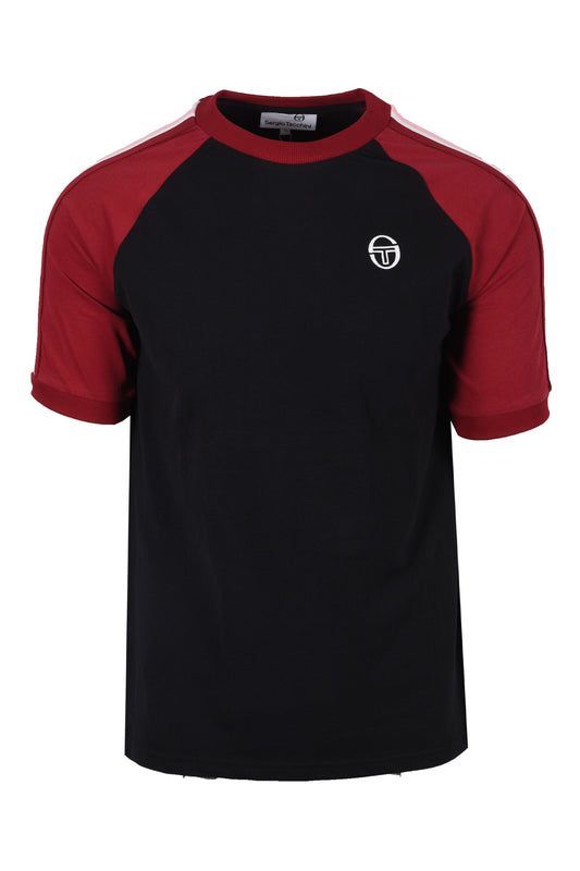 Sergio Tacchini Hadow Ringer T-Shirt Black/Gardenia