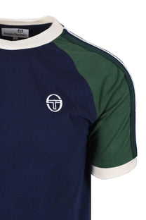 Sergio Tacchini Hadow Ringer T-Shirt Maritime Blue/Eden Sergio Tacchini