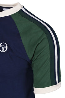 Sergio Tacchini Hadow Ringer T-Shirt Maritime Blue/Eden Sergio Tacchini