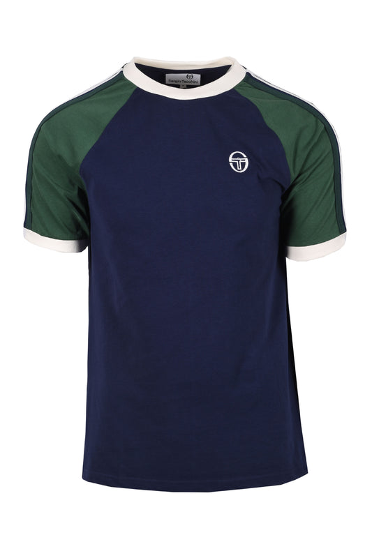 Sergio Tacchini Hadow Ringer T-Shirt Maritime Blue/Eden