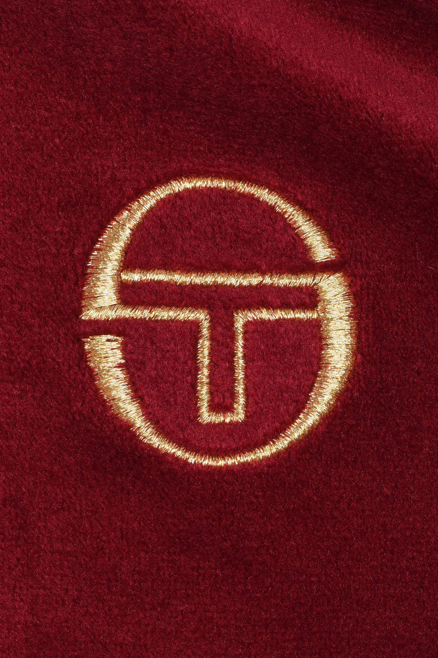 Sergio Tacchini Mahony Half Zip Velour Polo Rhubarb/Gold