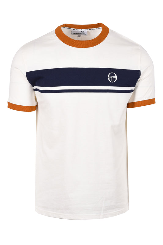 Sergio Tacchini Master T-Shirt Gardenia/Maritime Blue/Pumpkin