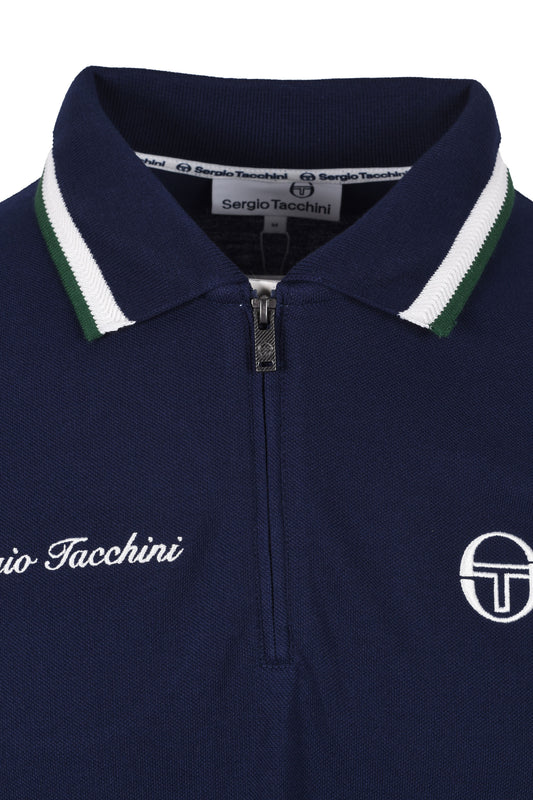 Sergio Tacchini Nanto Zip Polo Maritime Blue