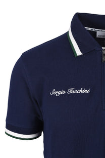Sergio Tacchini Nanto Zip Polo Maritime Blue Sergio Tacchini