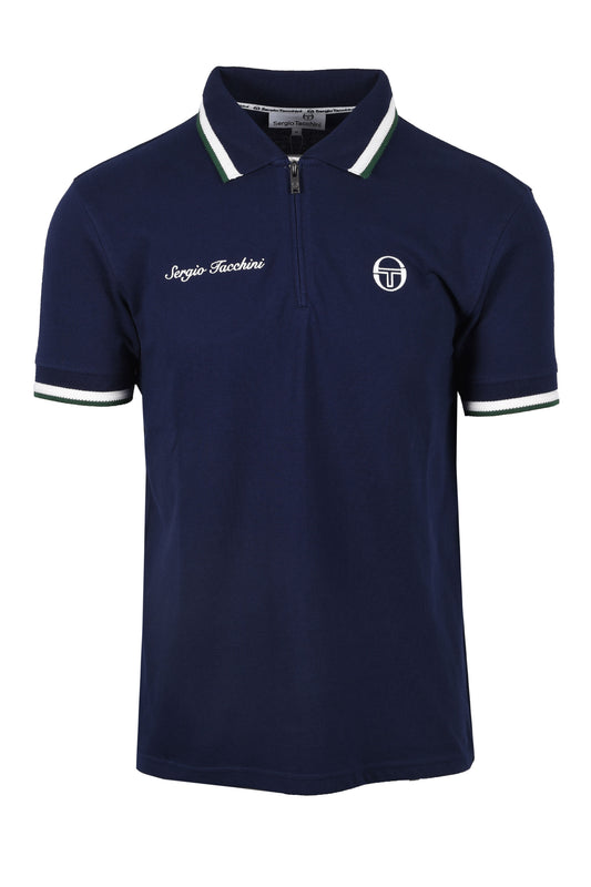 Sergio Tacchini Nanto Zip Polo Maritime Blue