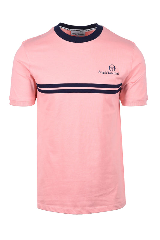 Sergio Tacchini New Supermac T-Shirt Quartz Pink/Maritime Blue