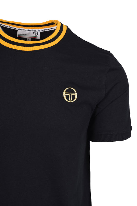 Sergio Tacchini Rainer T-Shirt Maritime Black/Old Gold