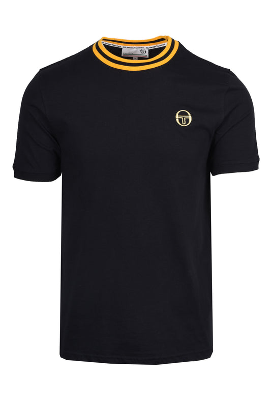 Sergio Tacchini Rainer T-Shirt Maritime Black/Old Gold